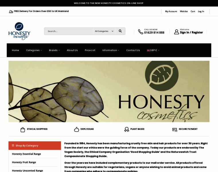 Honestycosmetics.co.uk thumbnail