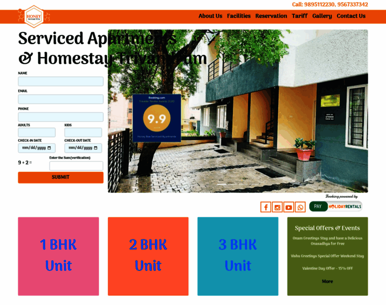 Honeybeehomestay.com thumbnail