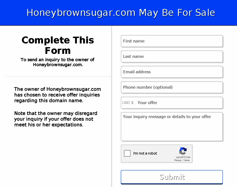 Honeybrownsugar.com thumbnail