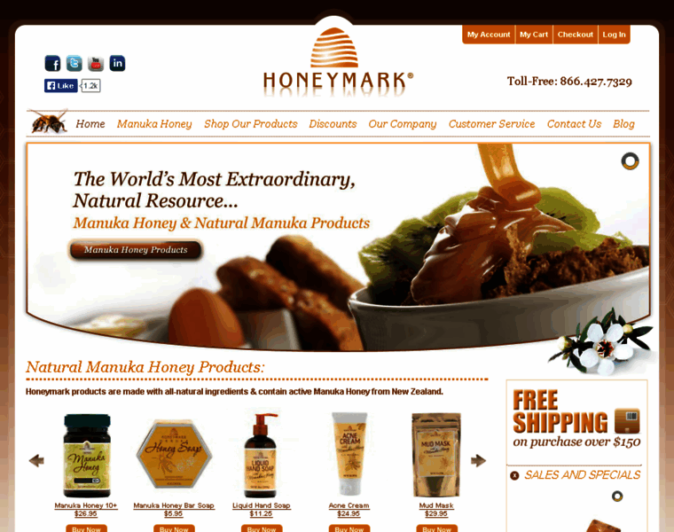 Honeymarkproducts.com thumbnail