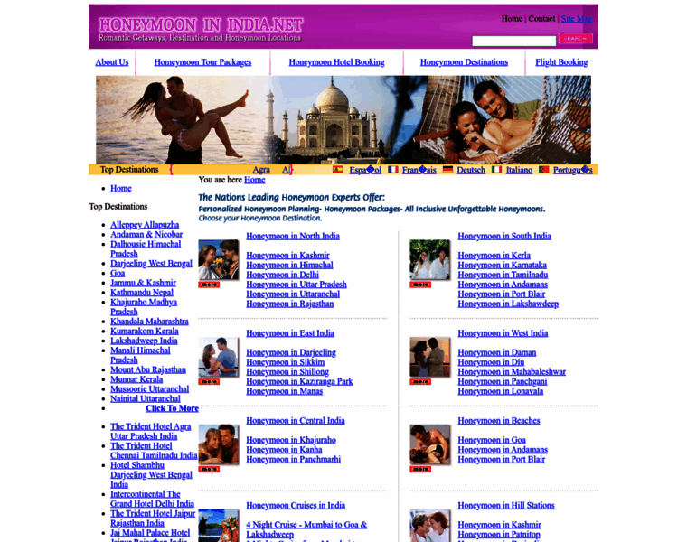 Honeymooninindia.net thumbnail