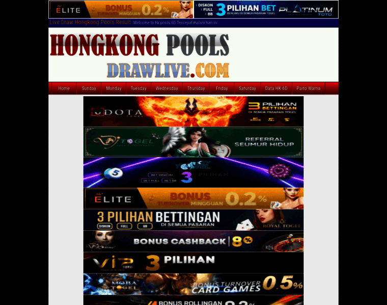 Hongkongpoolsdrawlive.com thumbnail
