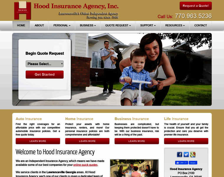 Hoodinsurance.net thumbnail