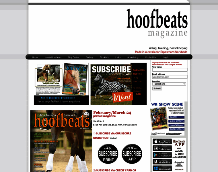 Hoofbeats.com.au thumbnail