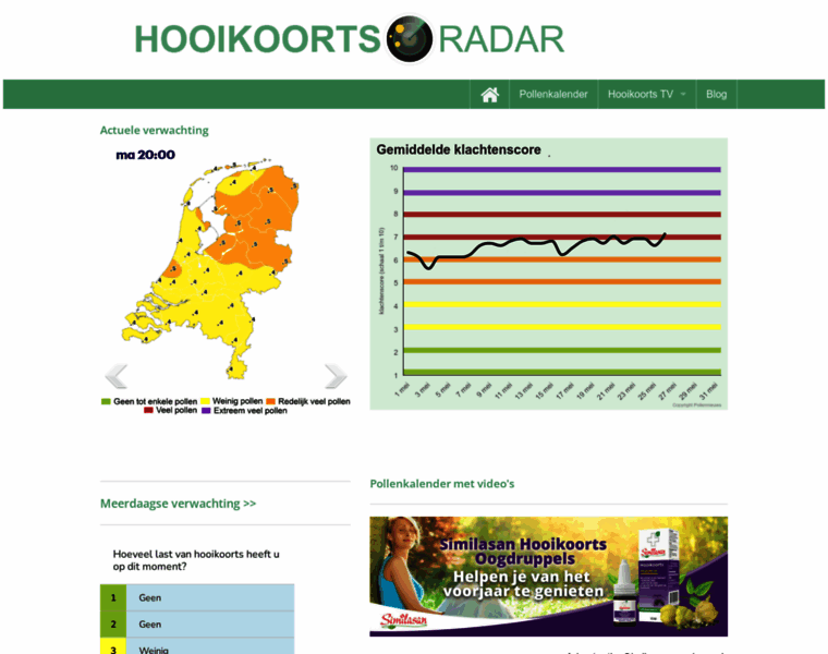 Hooikoortsradar.nl thumbnail