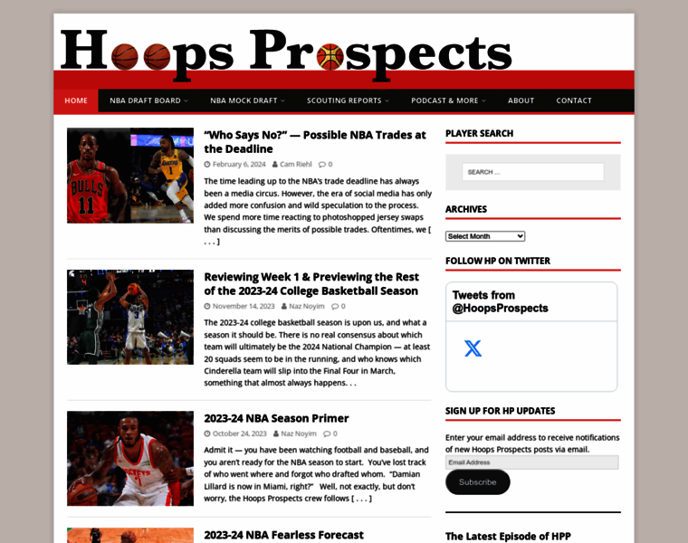 Hoopsprospects.com thumbnail