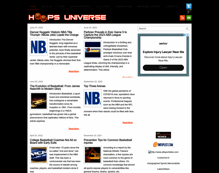 Hoopsuniverse.net thumbnail