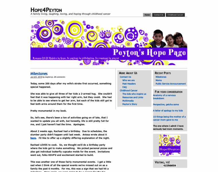 Hope4peyton.org thumbnail