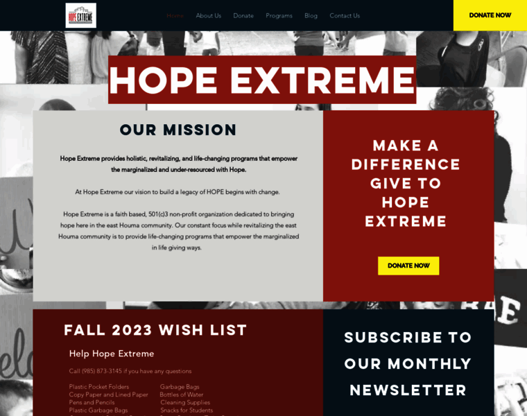 Hopeextreme.org thumbnail