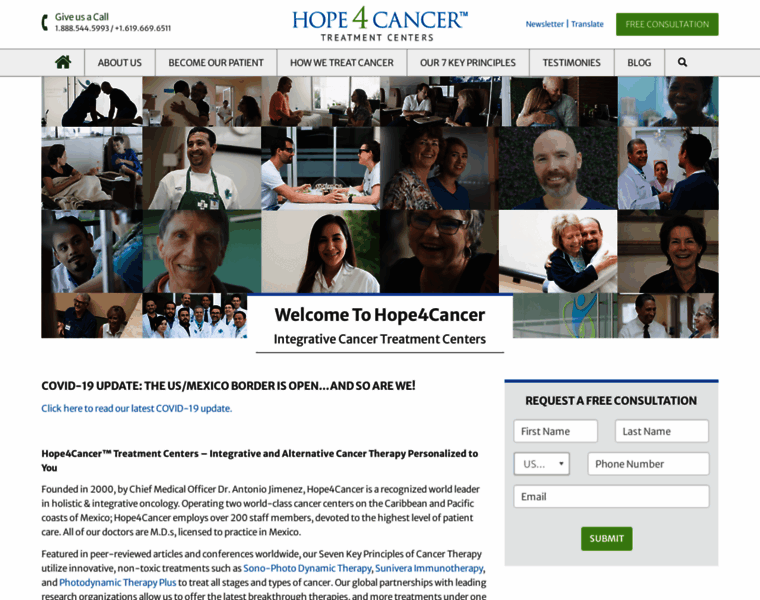 Hopeforcancer.com thumbnail