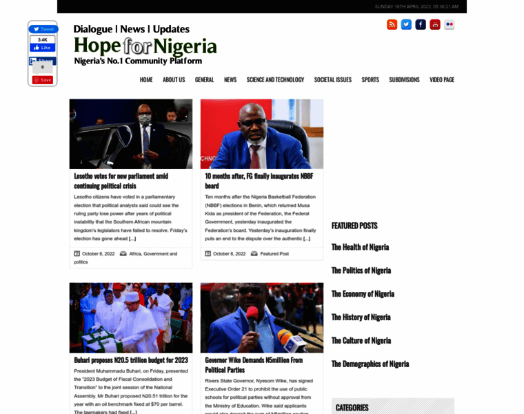 Hopefornigeriaonline.com thumbnail