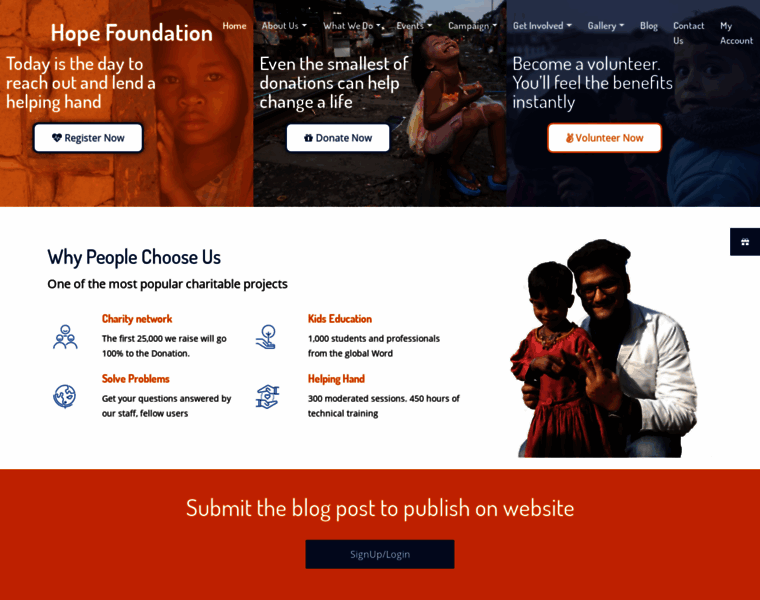 Hopefoundationindia.org thumbnail