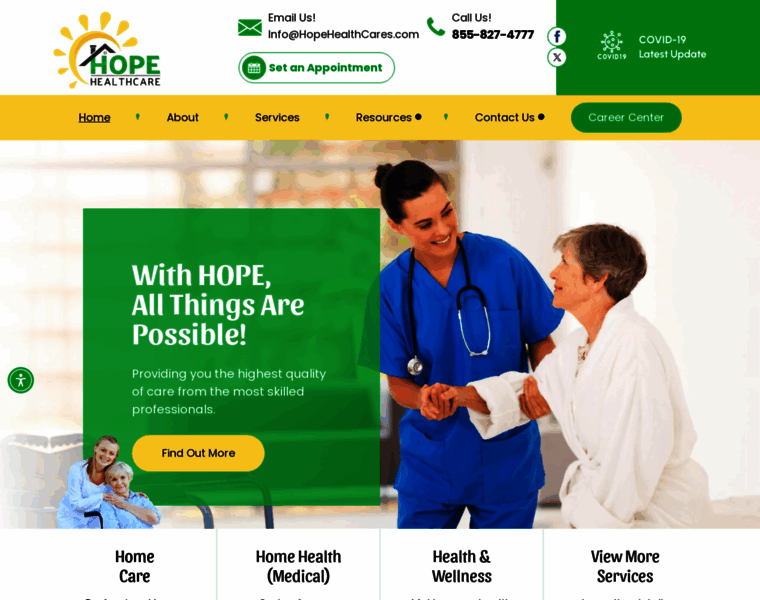 Hopehealthcares.com thumbnail