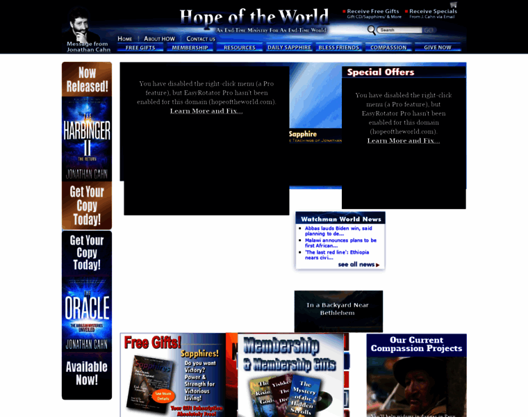 Hopeoftheworld.com thumbnail