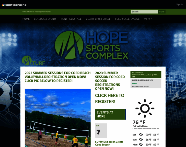 Hopesportscomplex.com thumbnail