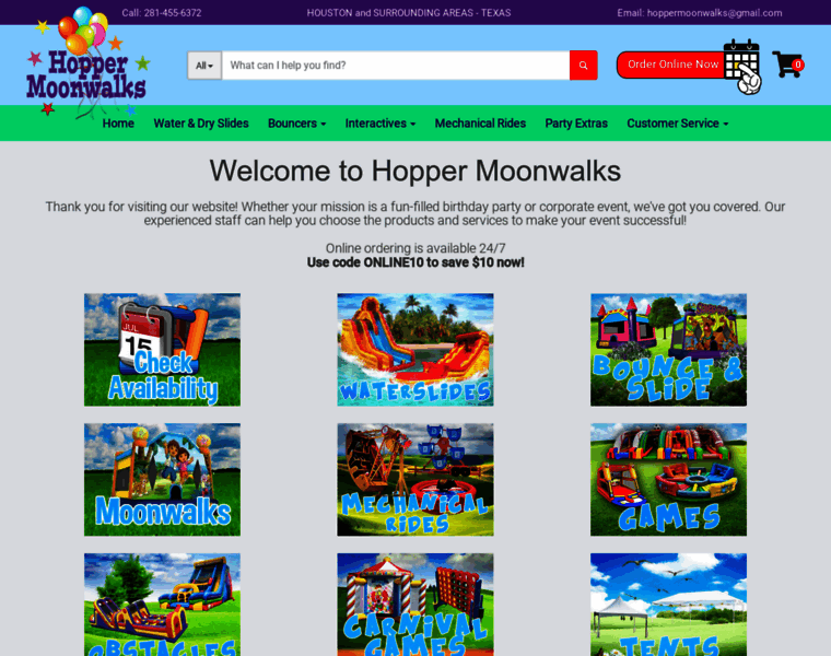 Hoppermoonwalks.com thumbnail