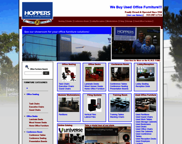 Hoppersofficefurniture.com thumbnail
