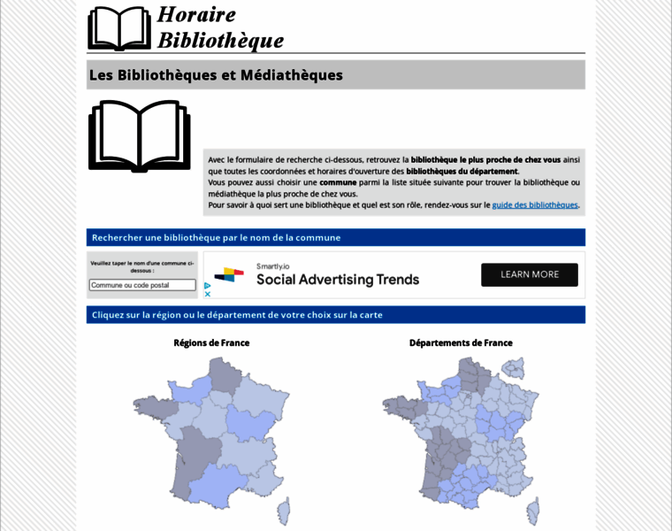 Horaire-bibliotheque.fr thumbnail