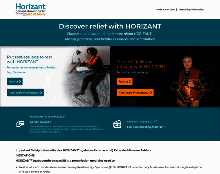 Horizant.com thumbnail