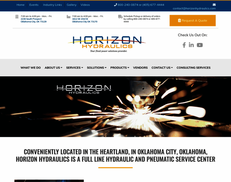 Horizonhydraulics.com thumbnail