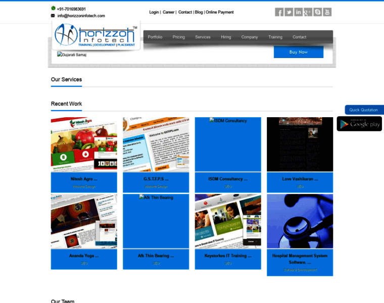 Horizzoninfotech.com thumbnail