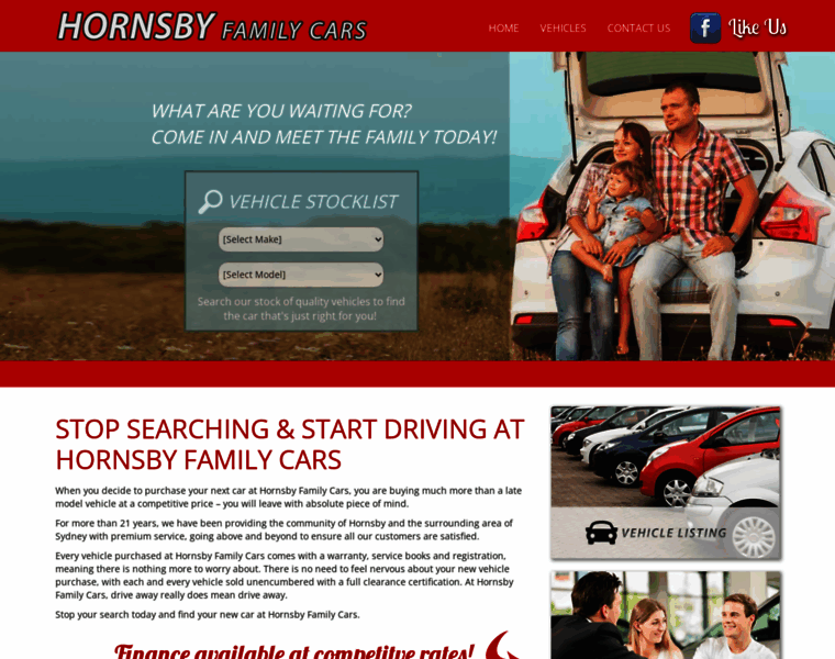 Hornsbyfamilycars.com.au thumbnail