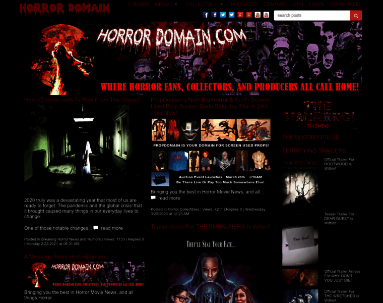 Horrordomain.com thumbnail