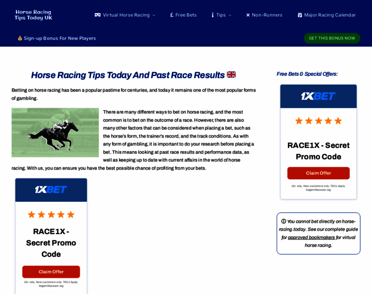 Horse-racing.today thumbnail