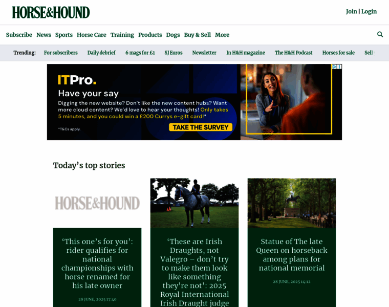 Horseandhound.co.uk thumbnail Horseandhound.co.uk thumbnail