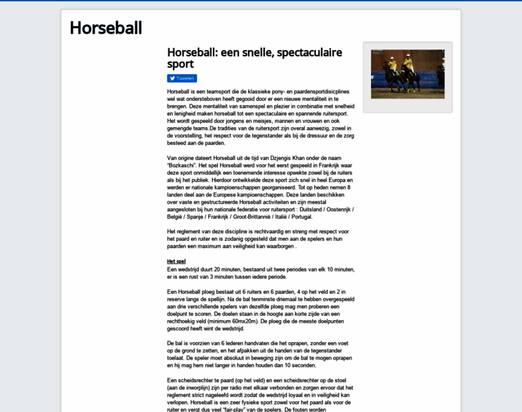 Horseball.nl thumbnail