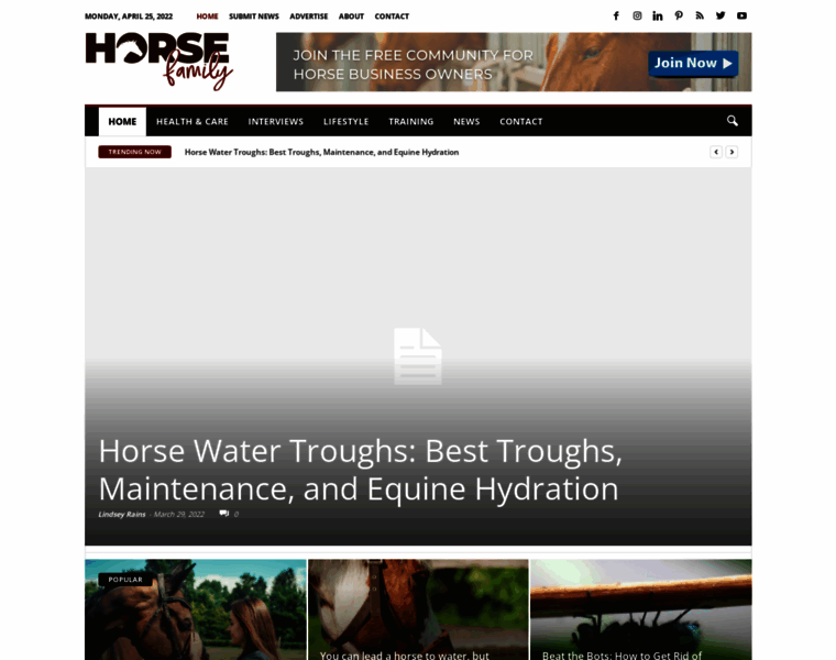 Horsefamilymagazine.com thumbnail