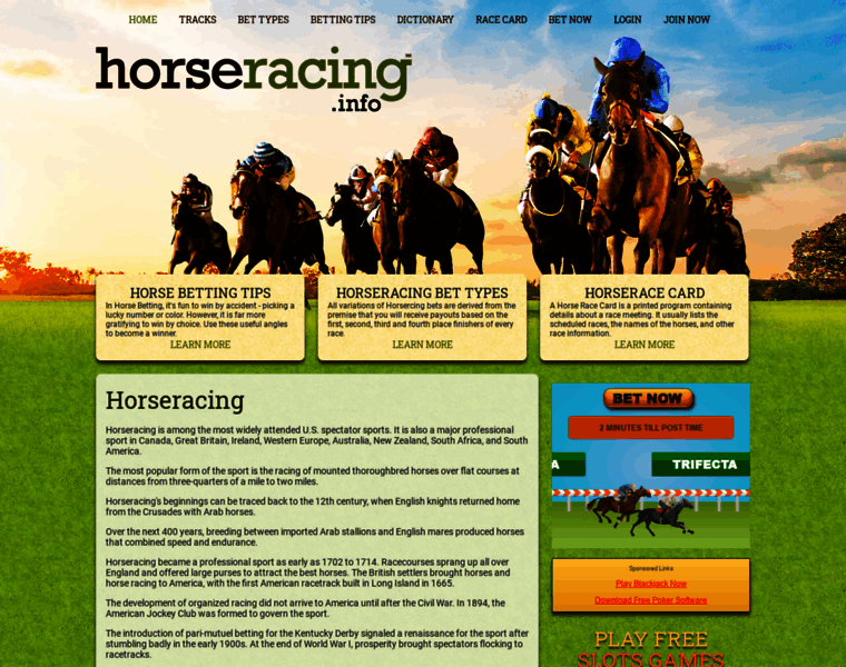 Horseracing.info thumbnail
