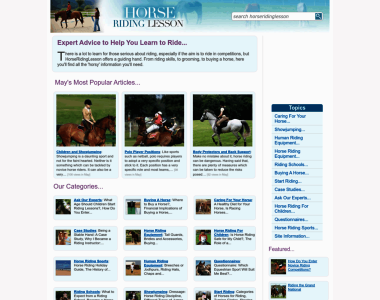 Horseridinglesson.co.uk thumbnail