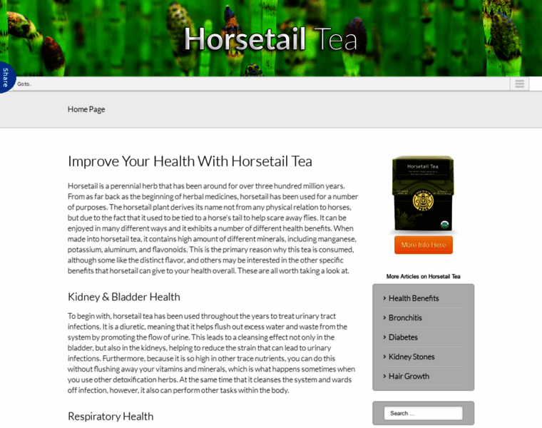 Horsetailtea.net thumbnail