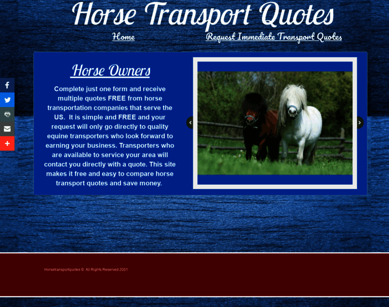 Horsetransportquotes.com thumbnail
