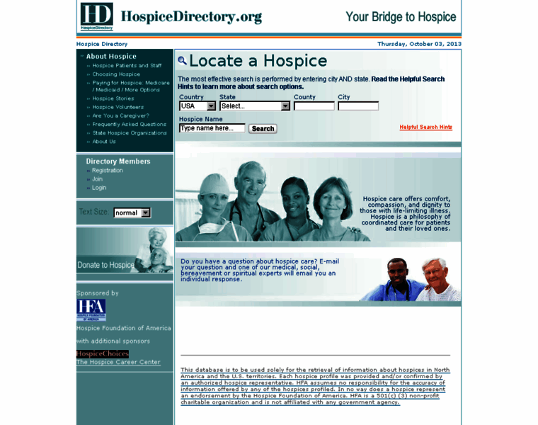 Hospicedirectory.org thumbnail