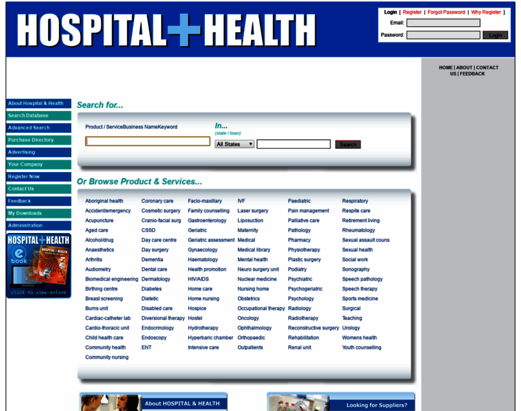 Hospitalandhealth.com.au thumbnail