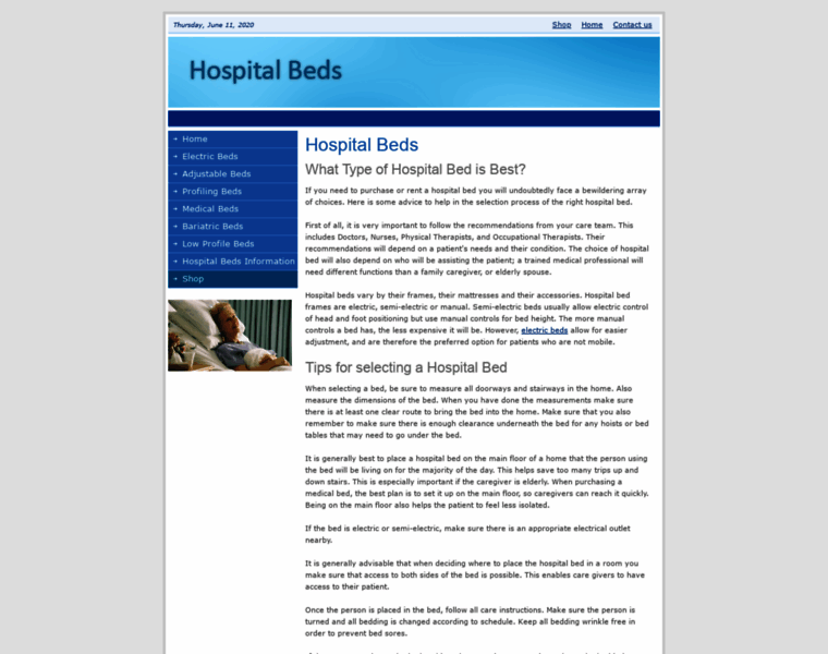 Hospitalbeds.org.uk thumbnail
