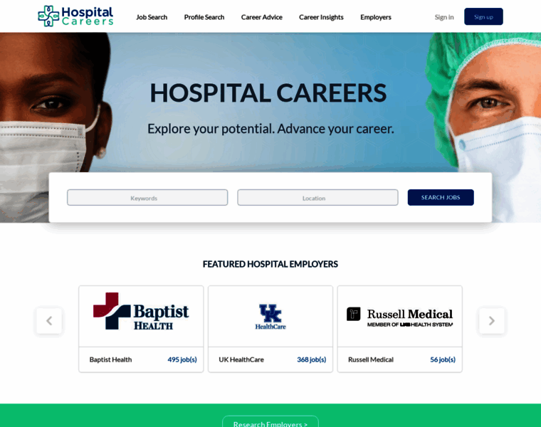 Hospitalcareers.com thumbnail