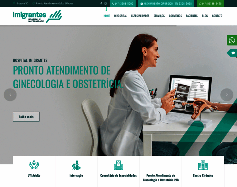 Hospitalimigrantes.com.br thumbnail