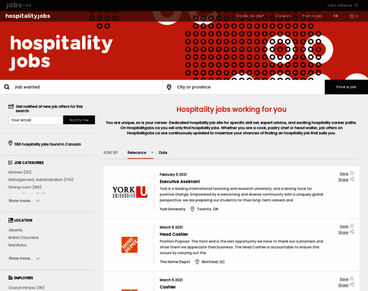 Hospitalityjobs.ca thumbnail