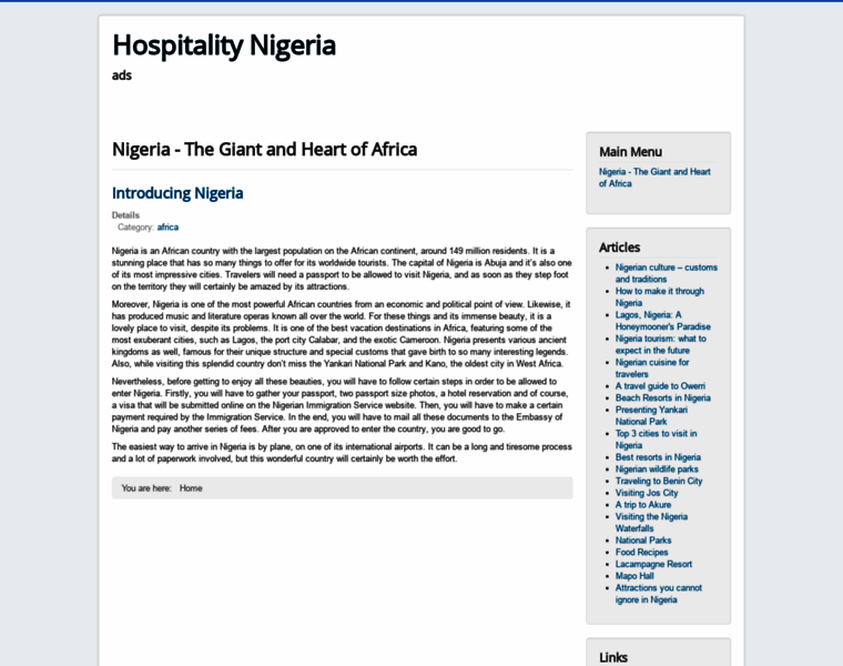 Hospitalitynigeria.com thumbnail