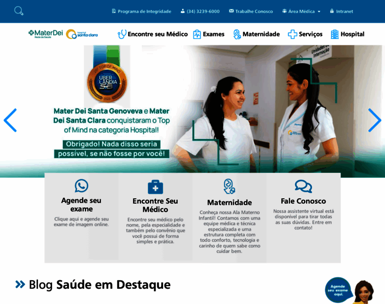 Hospitalsantaclara.com.br thumbnail