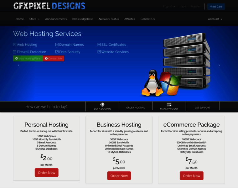 Hosting.gfxpixeldesigns.co.uk thumbnail