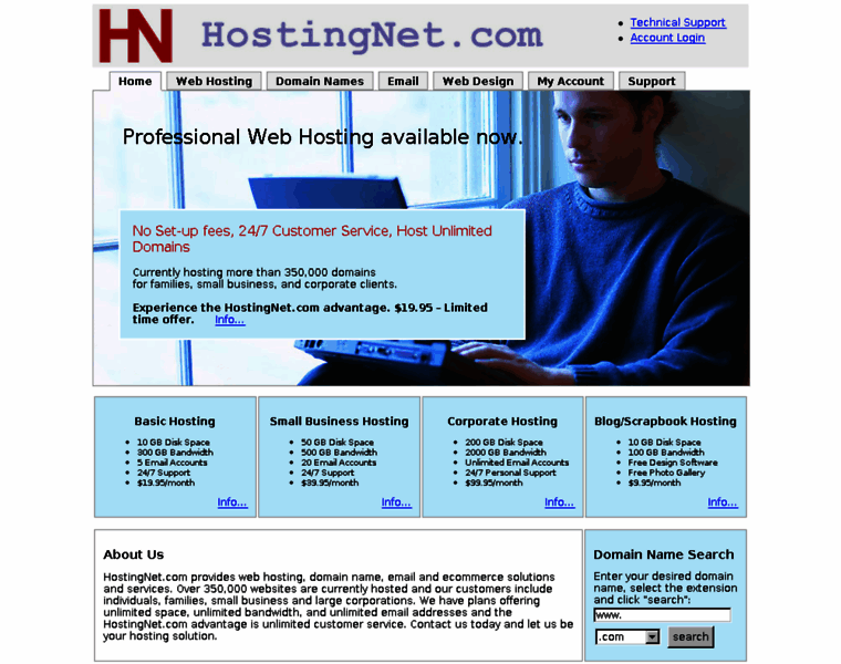 Hostingnet.com thumbnail