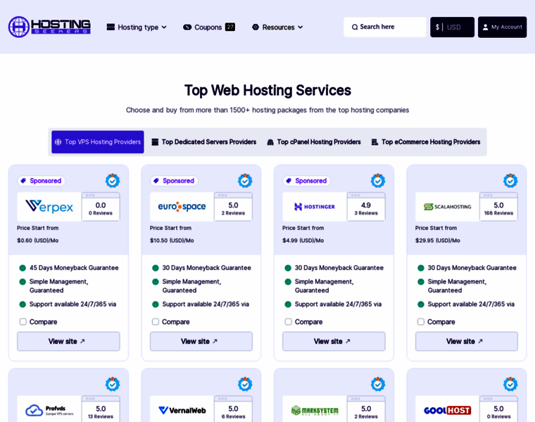 Hostingseekers.com thumbnail