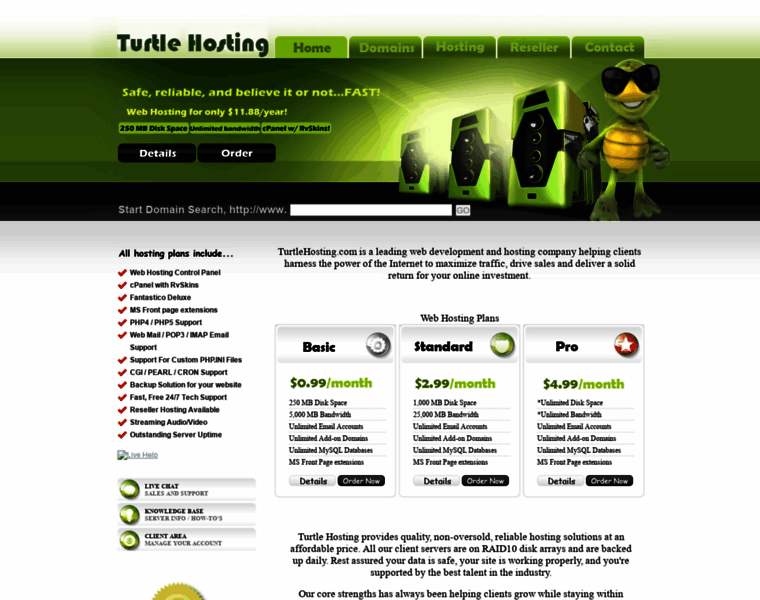 Hostingturtle.com thumbnail