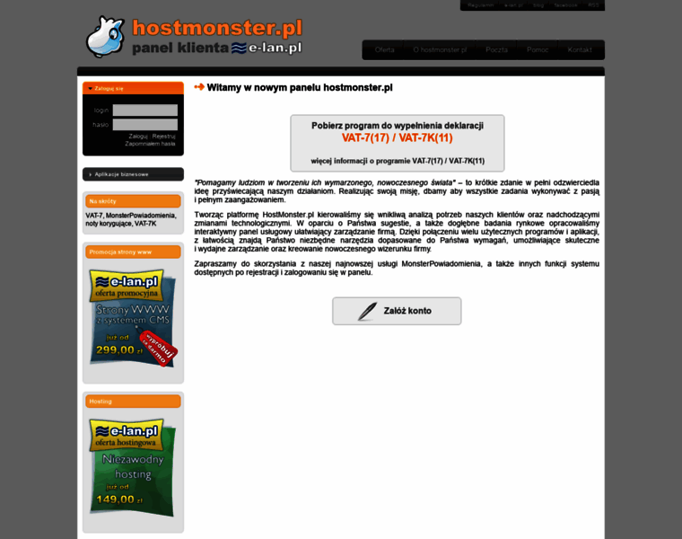 Hostmonster.pl thumbnail