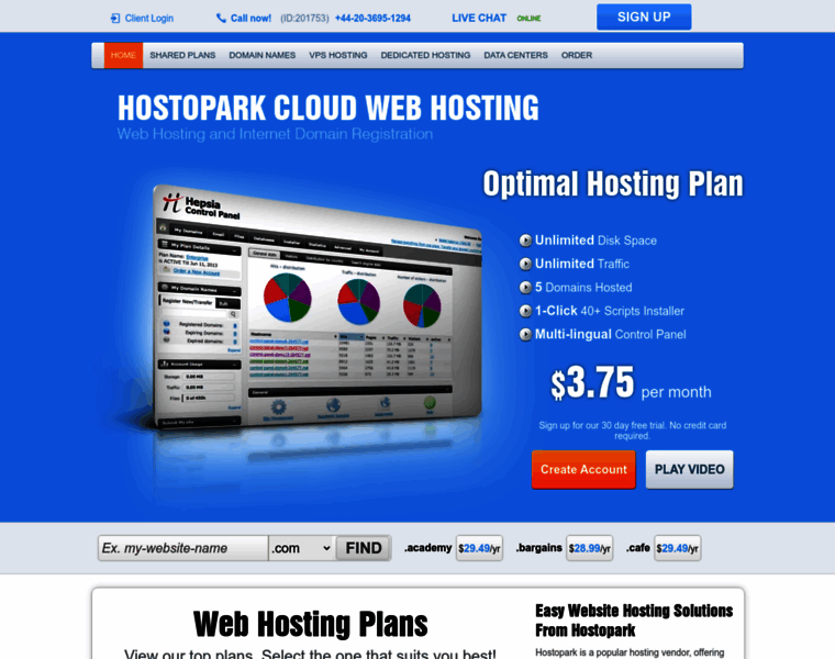 Hostopark.com thumbnail