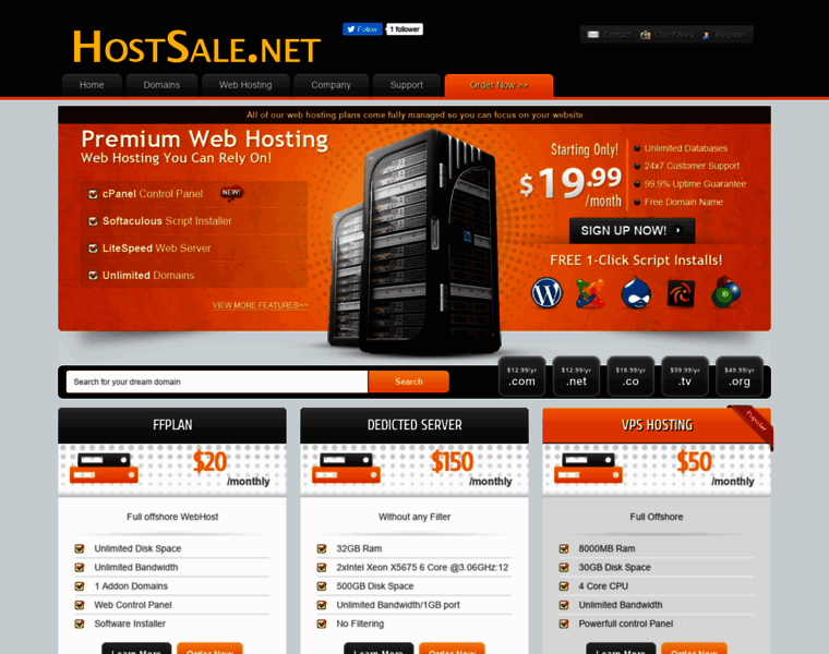 Hostsale.net thumbnail